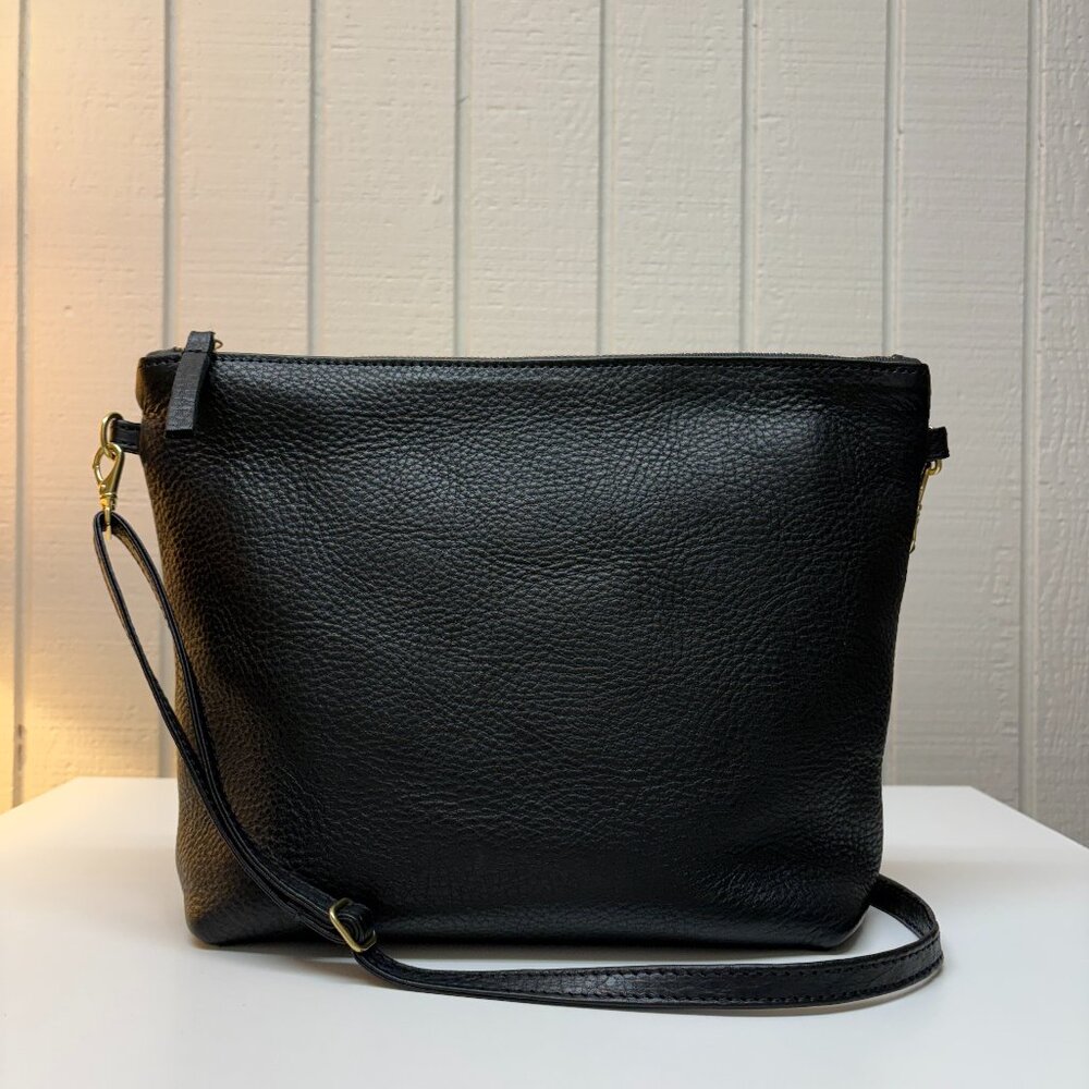 Primecut Black Leather Mini Hobo